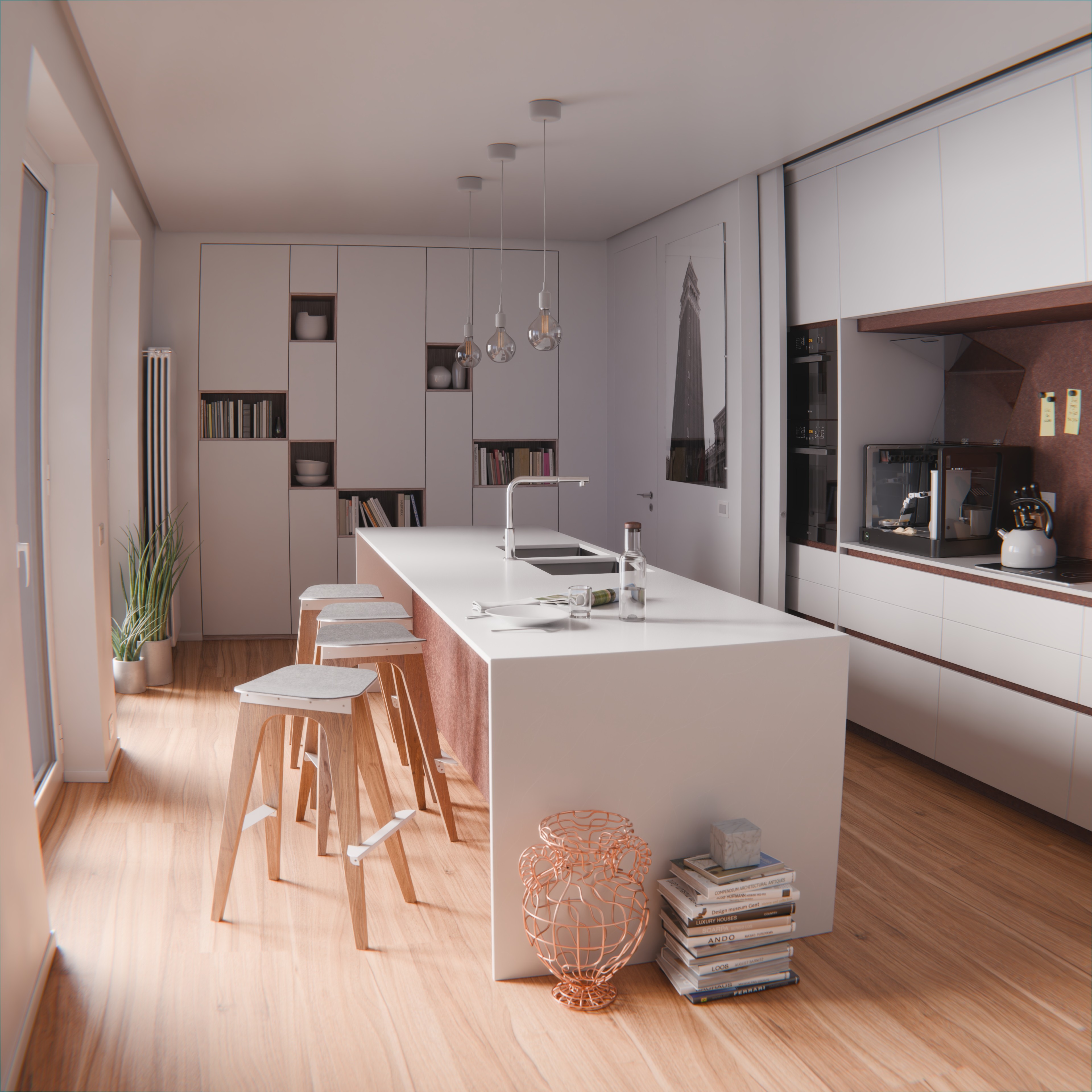 Kitchen and family meal context
